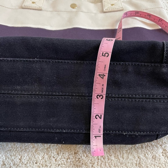 J. Crew Tote Bag Tie Dye Stripes Canvas Beach Bohemian - Picture 16 of 17